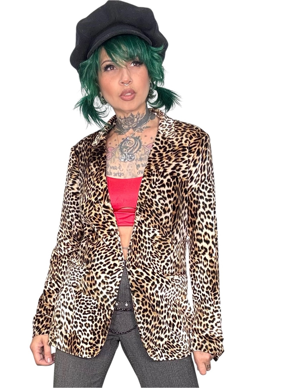 Libby Edelman Leopard print blazer